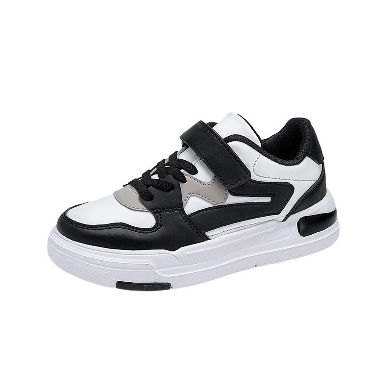 Hot selling classmates children's sports shoes boys 2025 spring girls leather board shoes middle and older children's casual shoes