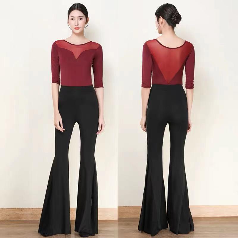 2023 Mesh Bodysuit Set for Dance and Posture Training - Sexy, Elegant, and Slimming