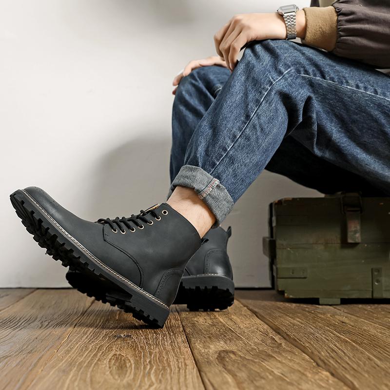 Mode Lässige Herrenstiefel Klassischer Retro vielseitiger Stil Täglich Geschäft Büro Formell Party Outdoor Übergröße Erwachsene Straßenschuhe 38-46
