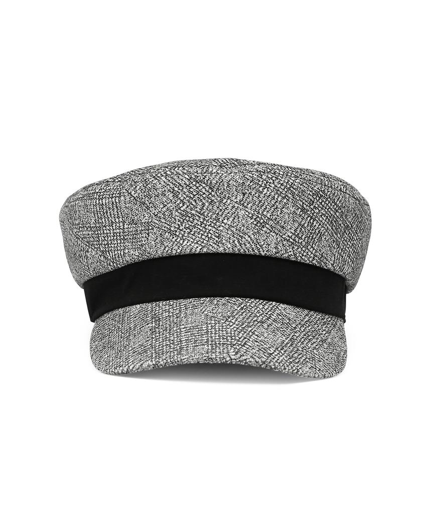 Eondeokeonteulolseutyudio Four Seasons Cotton Bellboy Cap Mariner / Cotton Hb / Line Black