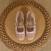 Mary Jane Shoes Chinese Style New Chinese Color Matching Single Shoes Outdoor Fashionable Women's Shoes Soft Sole Non-tiring High Heels