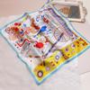 Gift silk scarves High-end silk streamer printed small square scarves Women's versatile trend square silk scarves