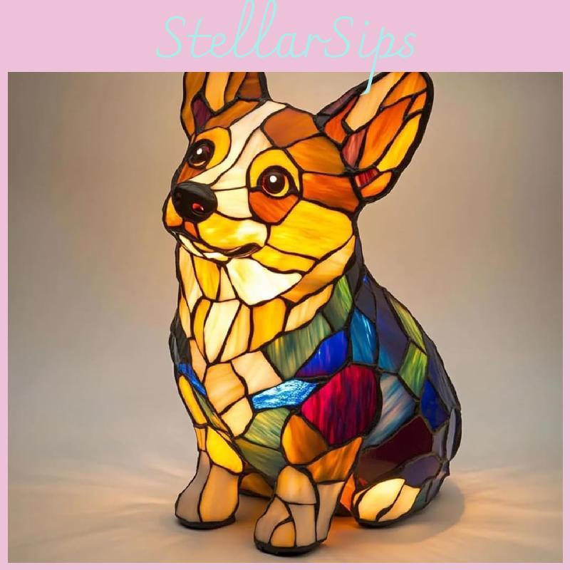 Creative Panda Dolphin Lion Leopard Dog Animal Resin Led Night Light Ornament For Desk