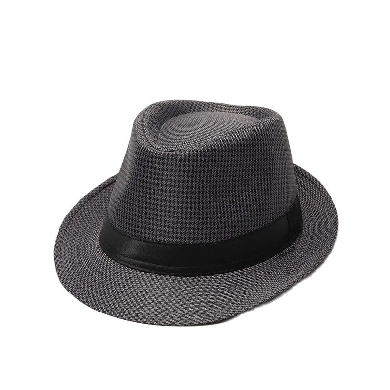 Houndstooth British Top Hats For Men Women Spring Autumn European American Jazz Hat Stage Performance Hat DadBucket Hats Gift