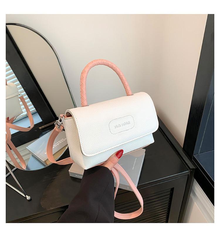 2024 New Fashion Color Block Minimalist Summer Women's Bag Pu Material Versatile Casual Handbag Shoulder Crossbody Bag