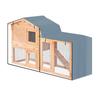 Indoor Guinea Pig Hutch Cover Accommodates Various Door Combinations Adjustable String Hem Clear Front Folding