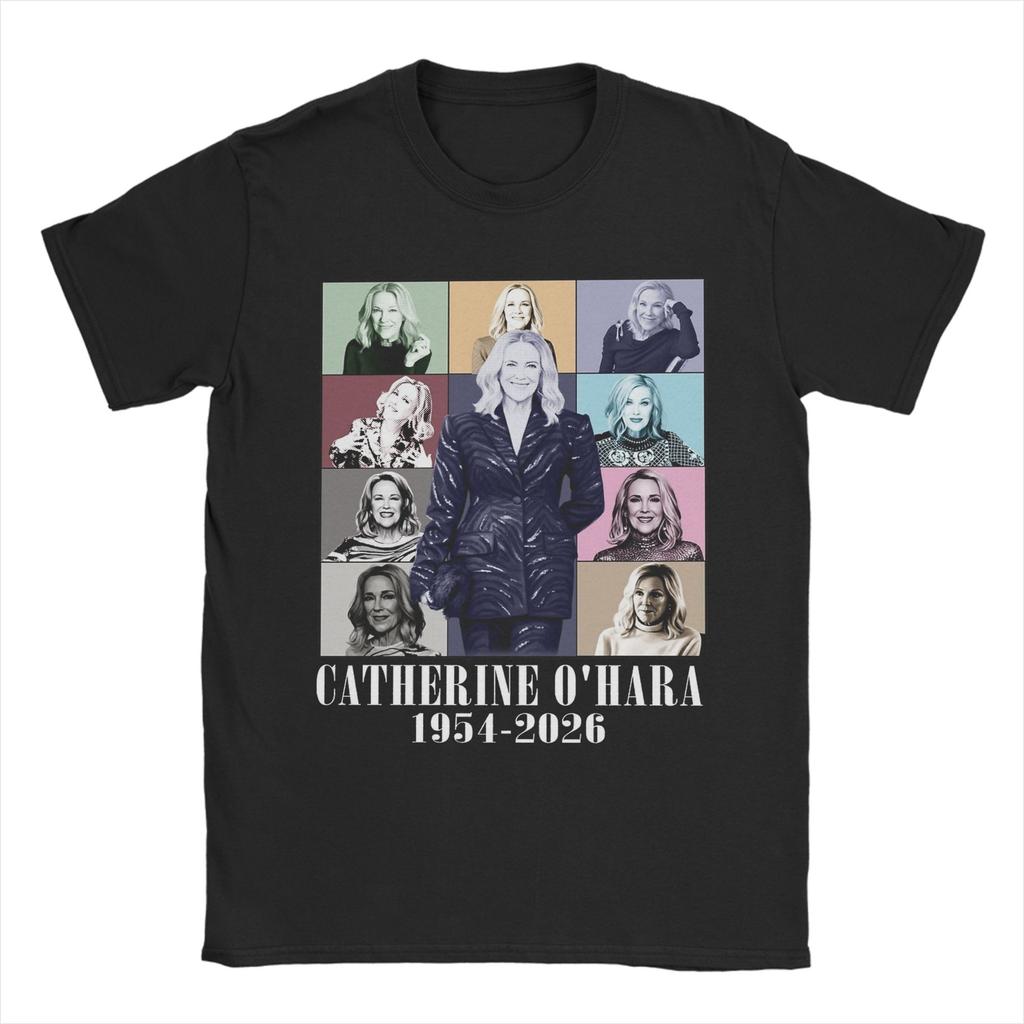Catherine OHara TShirt for Unisex Humor Pure Cotton Tee Shirt Crewneck Short Sleeve T Shirt Birthday Gift Tops