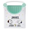Skater Bread Slicer, Plastic, Foldable, Cuts 5, 6, 8, and 12 Slices, Made In Japan, Snoopy Balloon Design (SCG1-A)