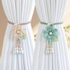 2pcs Elegant Curtain Tiebacks - Adjustable Window Drapes Holders with Floral-like Design, for Living Room, Bedroom, Wedding, Party Decor