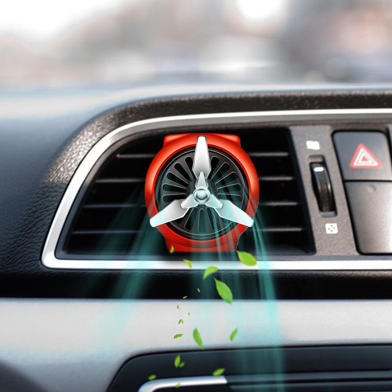 Vent Clips Air Freshener Rotating Leaves Air Purifier For Car Creative Car Vent Clips Car Interior Decor Car Aromatherapy