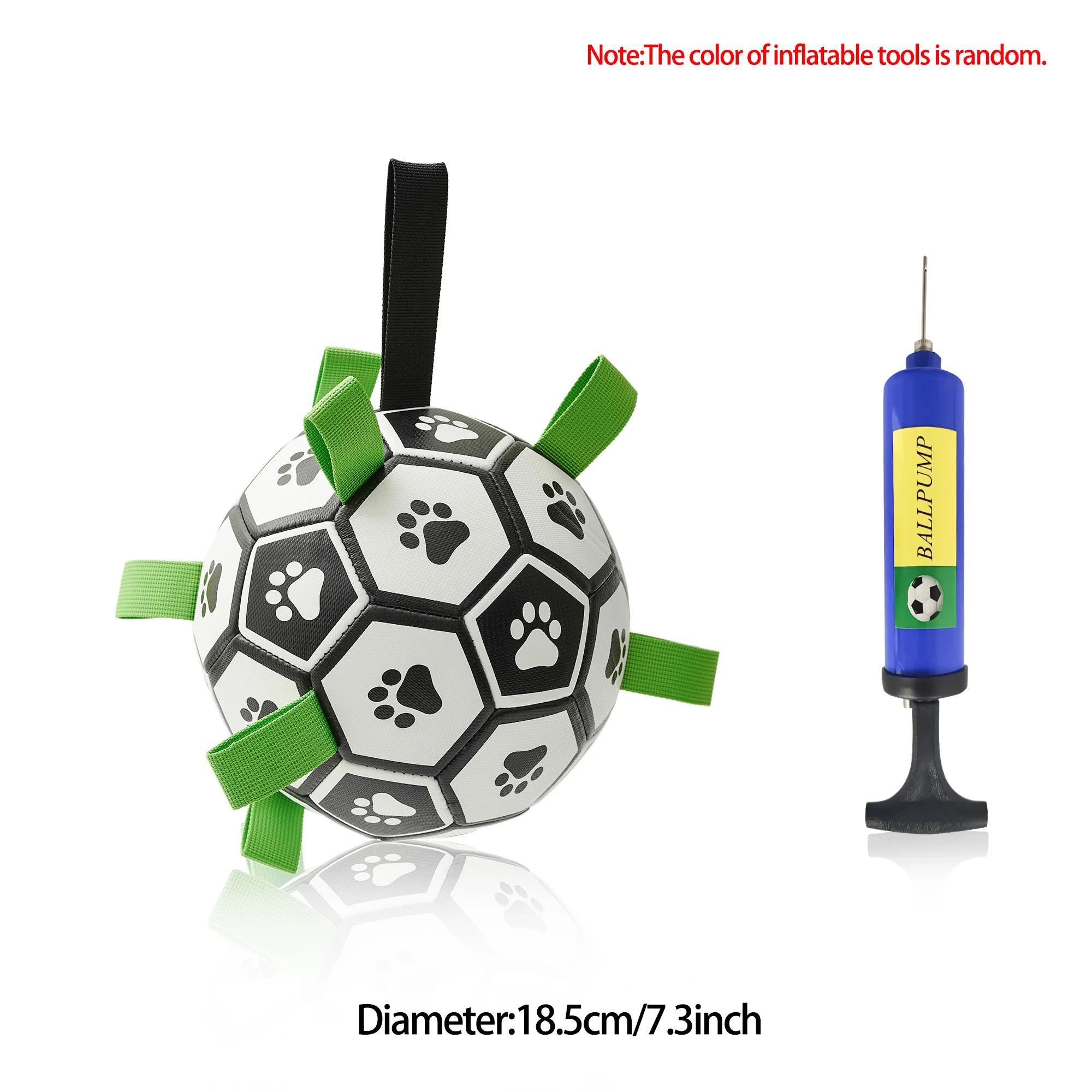 

Интерактивная футбольная игрушка для собак, футбольный мяч, надутая тренировочная игрушка для собак, уличные мячи для бордер-колли, товары для больших собак, товары для домашних животных