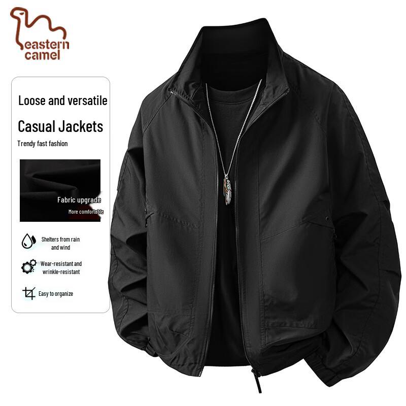 EASTERN CAMEL Men s Stand-Collar Casual Windproof Jacket XL