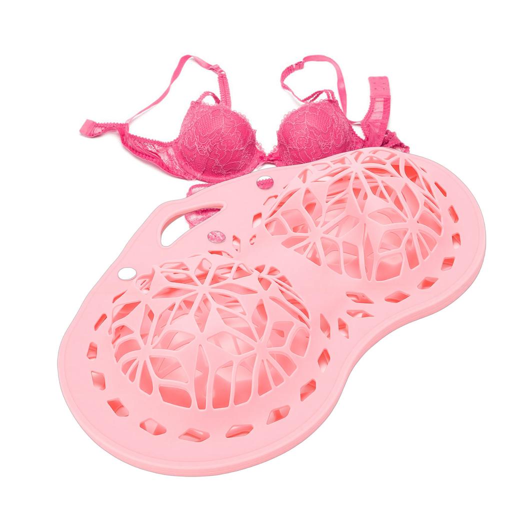 Silicone Bra Washing Bag Anti Deformation Underwear Laundry Bag for Washing Delicates Pink