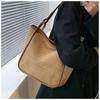 Large Capacity Straw Woven Bag Women's New Simple Woven Bag Seaside Vacation Beach Shoulder Tote Bag