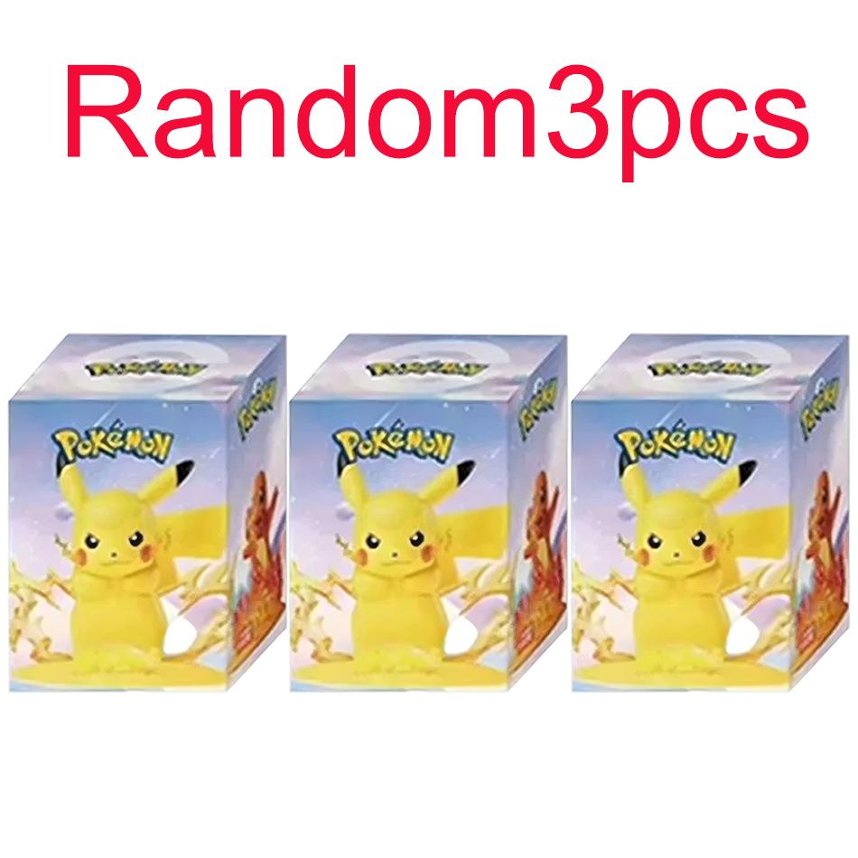 12Pcs Pokemon Action Figure Blind Box Pikachu Anime Models Desktop Decoration Kids Gift
