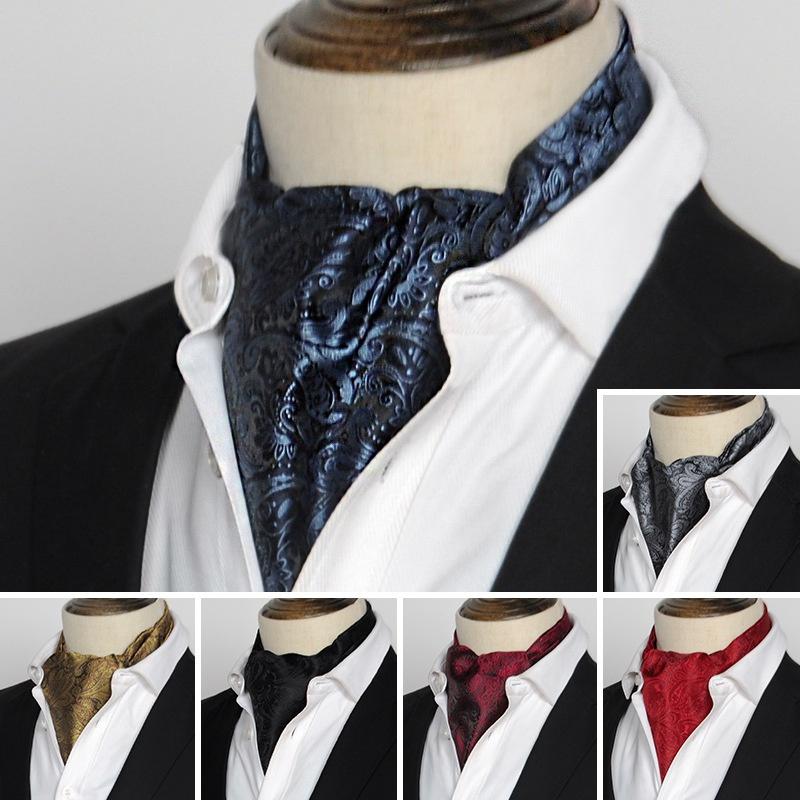 Mode Luxus Seide Druck Männer Schal Polka Dot Schals Anzug England Jacquard Mann Business Schal