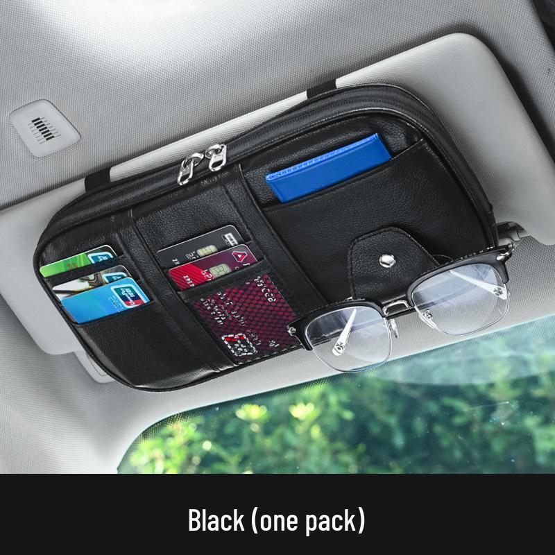 Car Sun Visor Storage Bag: Document & Card Holder, Multi-functional Interior Organizer