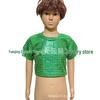 Unisex Shiny Sequin Plaid Off-Shoulder Crop Top (Short Sleeve) for Performances