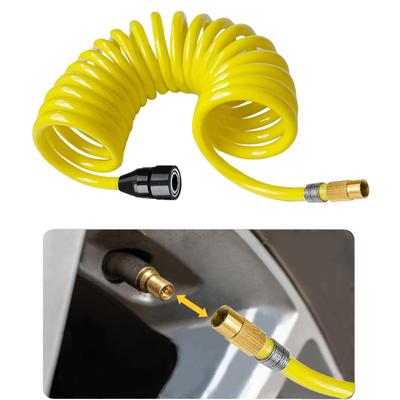 Tubo flessibile di gonfiaggio pneumatici da 9,8 piedi/16 piedi Tubo flessibile per compressore d'aria per impieghi gravosi Tubo di gonfiaggio sostitutivo per connettore di gonfiaggio dell'aria di rinculo