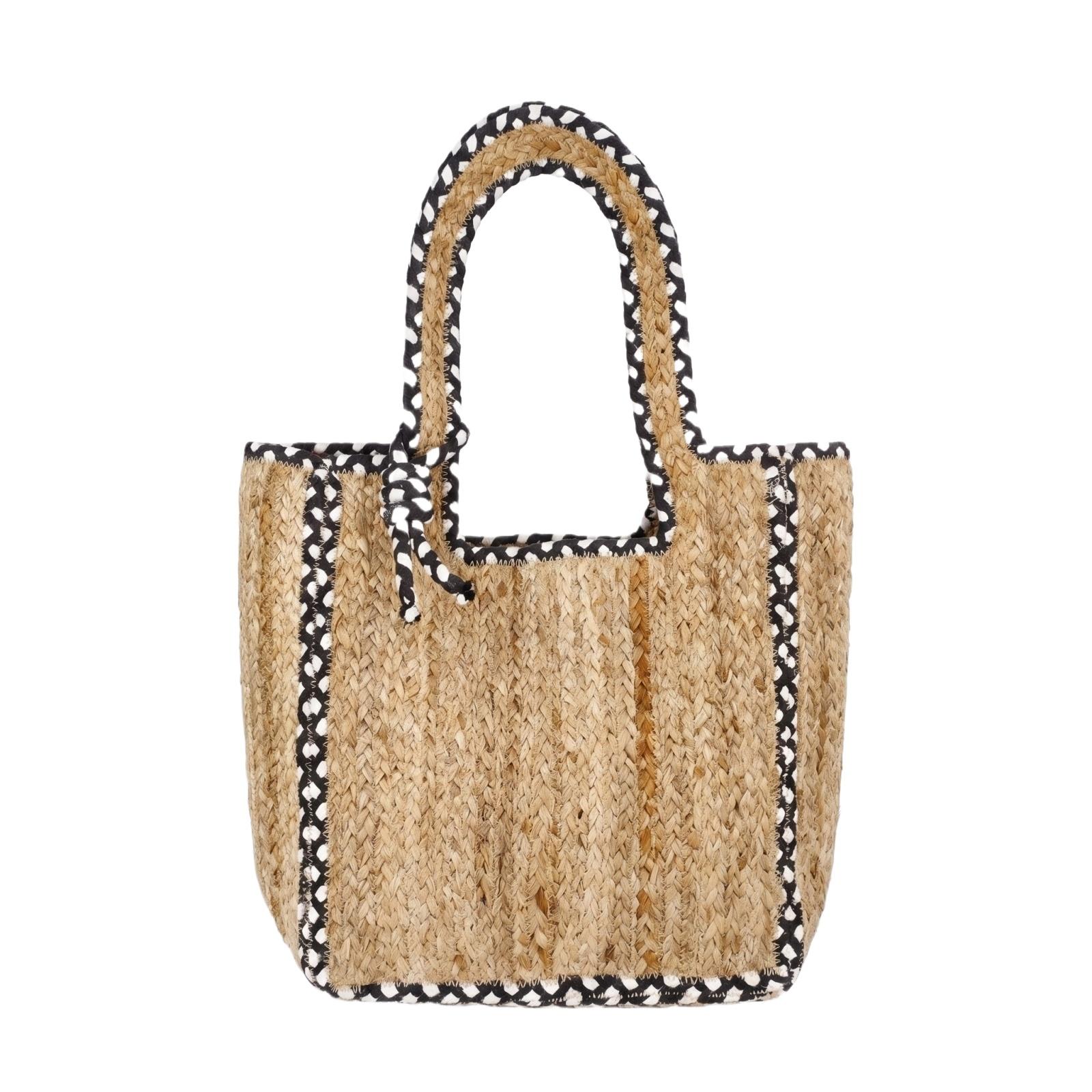One Shoulder Grass Woven Bag, Handmade Woven Bag, Casual Versatile, Large Capacity Beach Bag one size