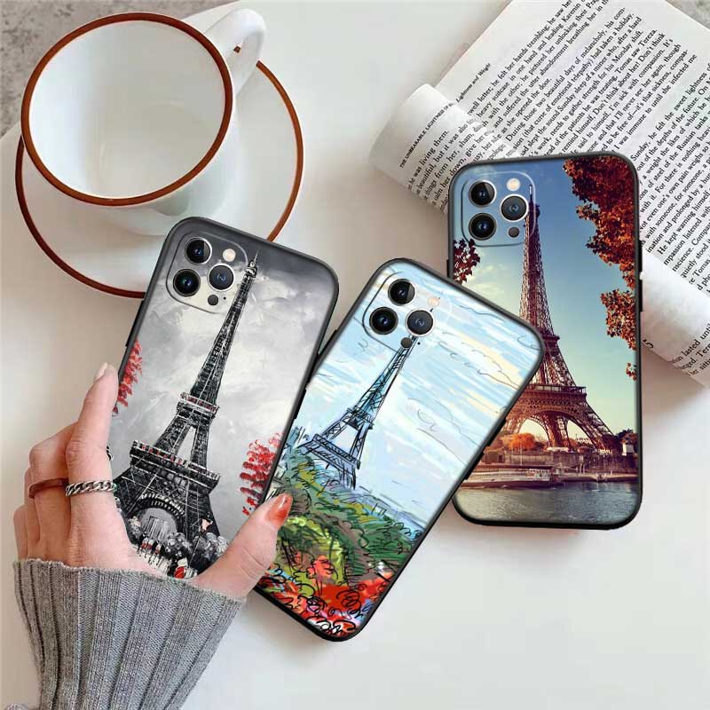 UP42 Paris Eiffelturm Schale Handyhülle für Samsung Galaxy Note 10 20 S23 S24 S25 Ultra FE Plus Edge Lite A02S A35 A07 A17