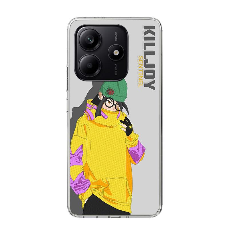 

Valorant Killjoy Case Phone Cover for Xiaomi Redmi Note 14 13 12S 12 11S 11 11T 11E 10S 10 Pro Plus 9 9S 5G + Trend Fundas Redmi Note 12 Pro 5G