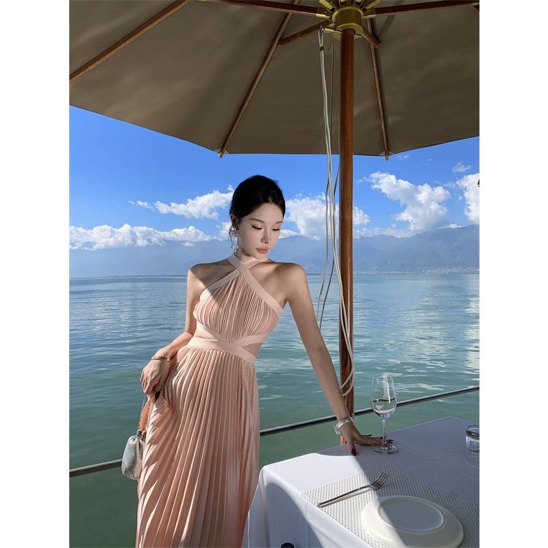Geburtstag Leichtes Kleid Damen Strandurlaub Strandkleid Hochwertiges Kleid Kann für Partys getragen werden