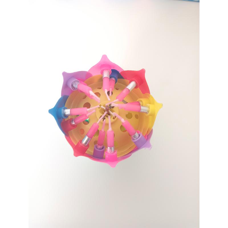 Drehende Lotus Musik Geburtstagskerze - Kreative Singende Blüte Kuchen Dekoration für Kinder