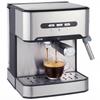 Espresso Machine with Milk Frother Wand 20 Bar Black and Silver