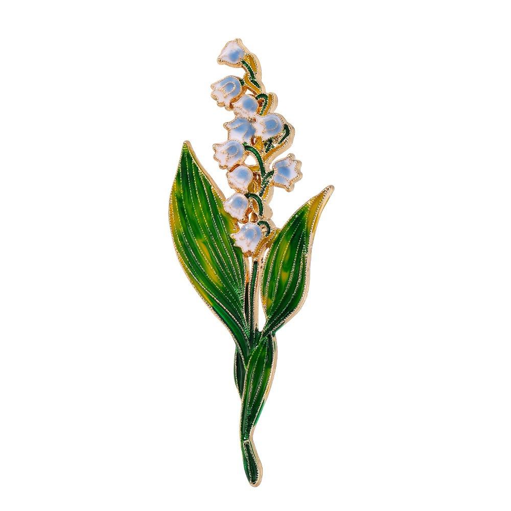 

Pretty Elegant Lily Flowers Brooches Vintage Beautiful Enamel Brooches Sparkling Lapel Pin Lady Accessories