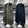 Boys’ Trousers – Spring/Autumn Style, Large Sizes: Spring Wide-Leg Cuffed Trousers – Boys’ Spring Casual Trousers – Trendy