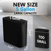 TIPGO 5 Gallon Motion Senor Bathroom Trash Can with Lid, Automatic Garbage Can Touchless, Smart Plastic Waste Basket for Narrow Spaces, Bathroom,