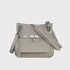 Leder Platinum Lock Tasche - Rindsleder mit Lychee-Narbenmuster Schulter- & Messenger-Stil