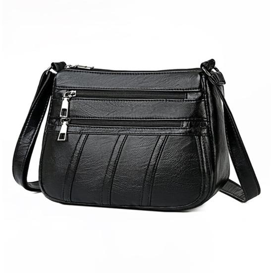 Dames Crossbody Portemonnee Kunstleer Crossbody Tas Eenvoudige Schoudertas met Meerdere Vakken Handtas voor Pendelen Winkelen Dates