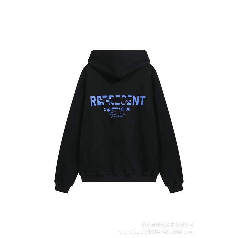 Oversized Cotton Hoodie Men Women Fall Streetwear Letter Print Loose Fit Casual Pullover