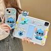 Cute Stitch Cartoon Silicone Case IPad 10th Gen With Hidden Stand Shockproof Soft Cover Mini 6
