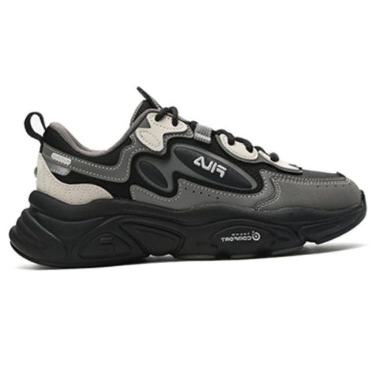 Fila Mars 1S+ Mesh Fabric Synthetic Leather Retro Comfortable Low-Top Lifestyle Casual Shoes Women Sneaker Gray F12W342111FCC