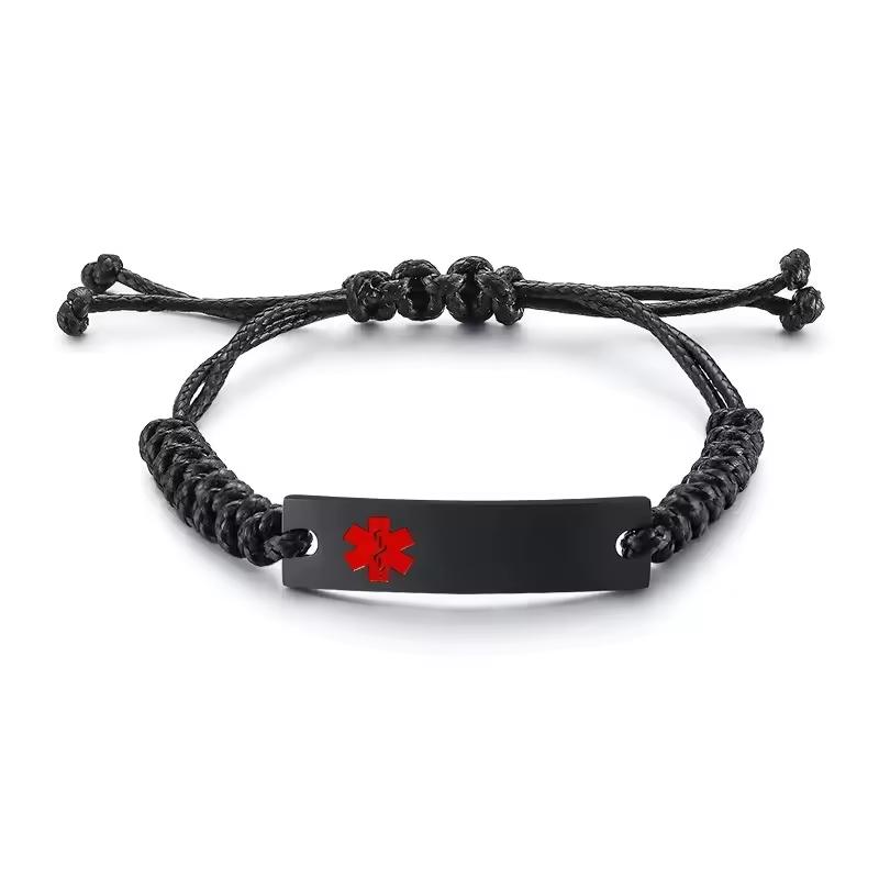 Medical ID Bracelets for Adults, Stainless Steel Bracelet,Waterproof Jewelry Gift