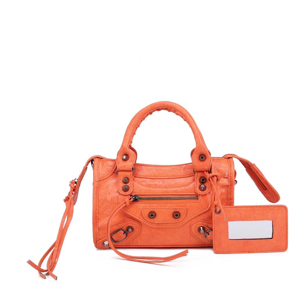 Women's Mini Crossbody Tassel Bag - Medium/Small Size, Motorcycle Style