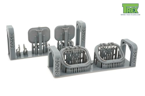 T-Rex Studio 1/35 WWII German Tiger I Heavy Tank Early/Mid-Model Loader's Hatch, Cast/Welded Type 2-in-1 (Set of 2), Plastic Model Parts TR35209