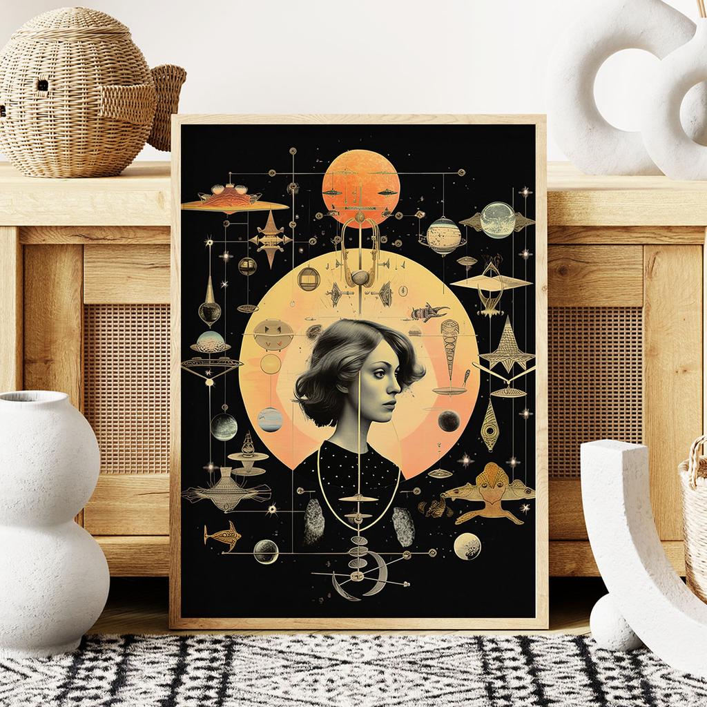 Plakat astrologia planety obraz