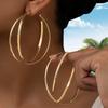 Big Circle Earrings Set Fashion Coil Fashion Women's Jewelry Earrings Temperament Simple Round Metal