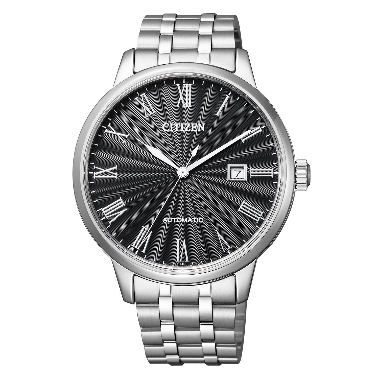 

[Citizen] Waterproof Mechanical Skeleton Black Date NJ0080-92E Men s Silver