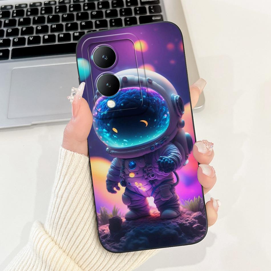 For Vivo Y17s Case VivoY17s Y 17S 4G 2024 Cute Panda Rabbit Cartoon Soft Silicone Shockproof Phone Cases