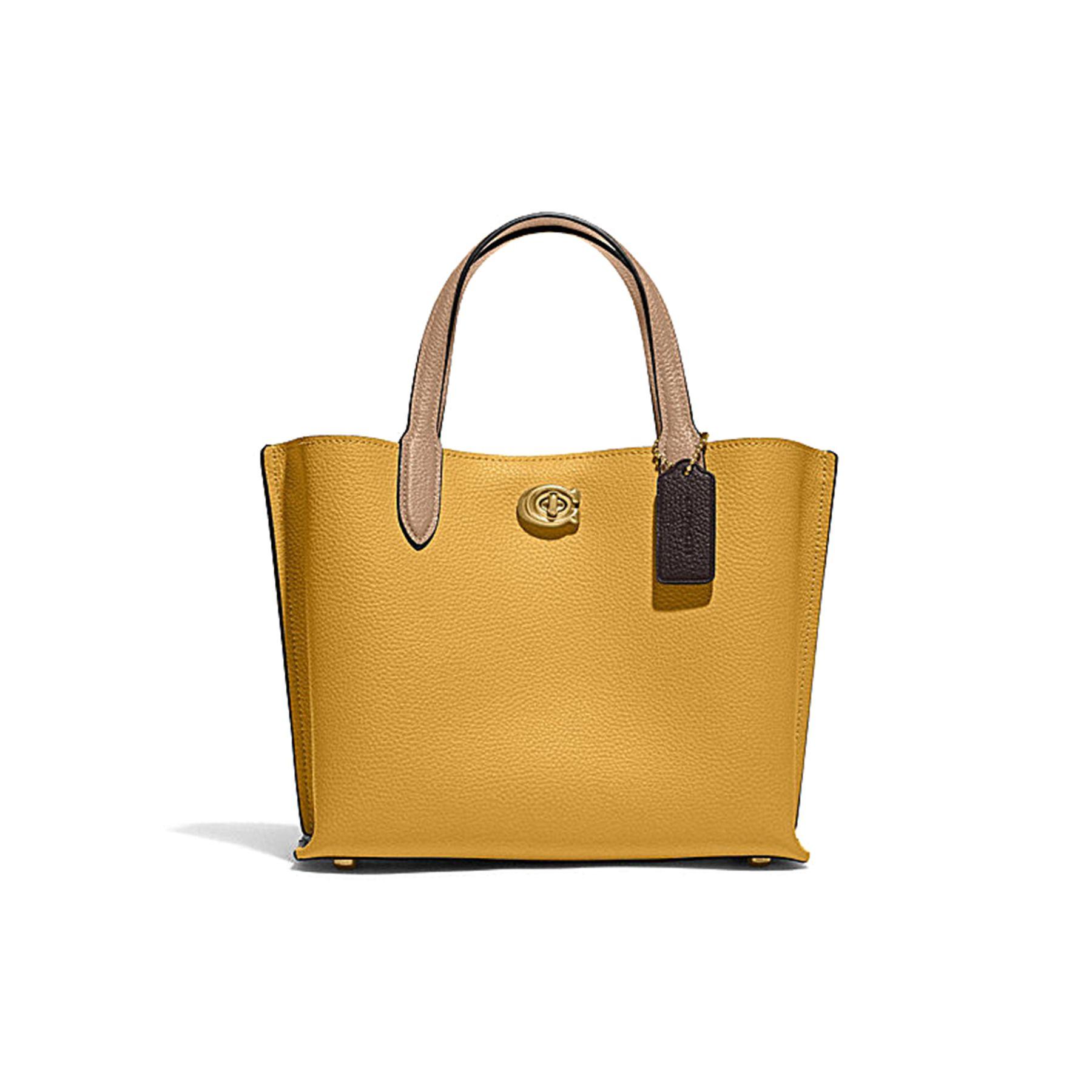 

Coach Willow 24 Magnetic Lock Tote Bag Women tote Yellow C8561-B4VI8 Basic Set (Bag+Dust Bag)