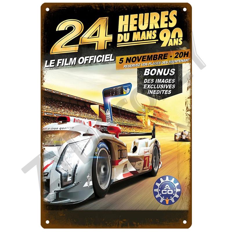 24 Lemans Metal Sign House Plaque Metal Poster Tin Sign Plate Wall Poster Vintage Retro Aesthetic Room Decor Wall Art Decoration