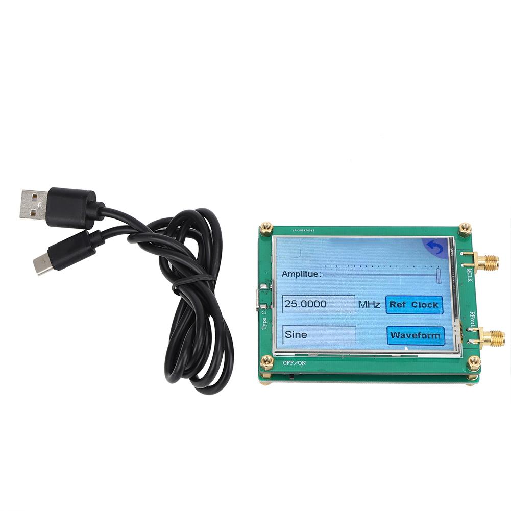 AD9833 TFT Full Touch Screen Signal Generator DDS Source Dot Frequency for Sine  Triangle  Square