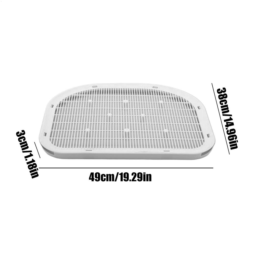 

Litter Box Step Stool Cat Litter Tray Elevated Washable Mat Tray Stairs Ladder Pad For Senior Kittens Household Carpeted Floors сірий колір