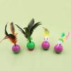 Natural feather plush mouse tumbler resistant to scratching and biting cats to relieve boredom toys and pet supplies