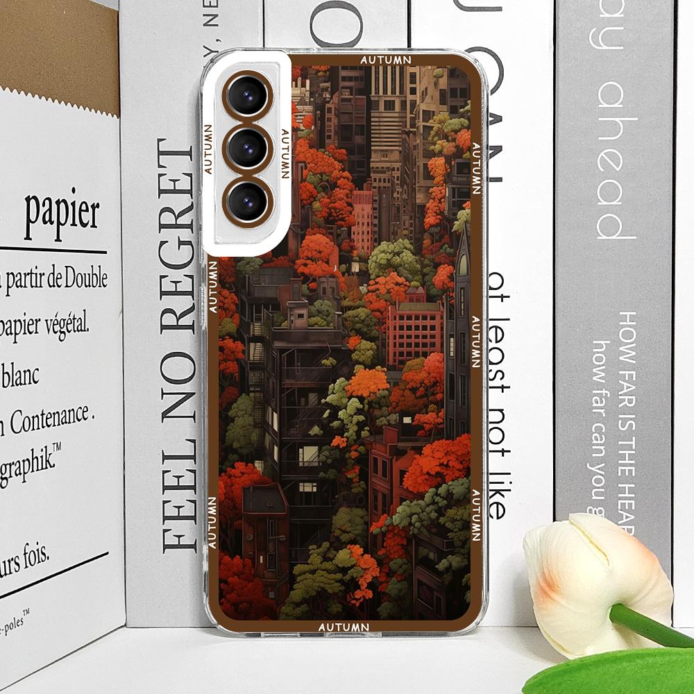 Creative Autumn Landscape House Scenery Phone Case for Xiaomi Redmi Note 15 Pro Plus 13 12 11 10 14 PRO+ 14C 13C 12C Soft Cover